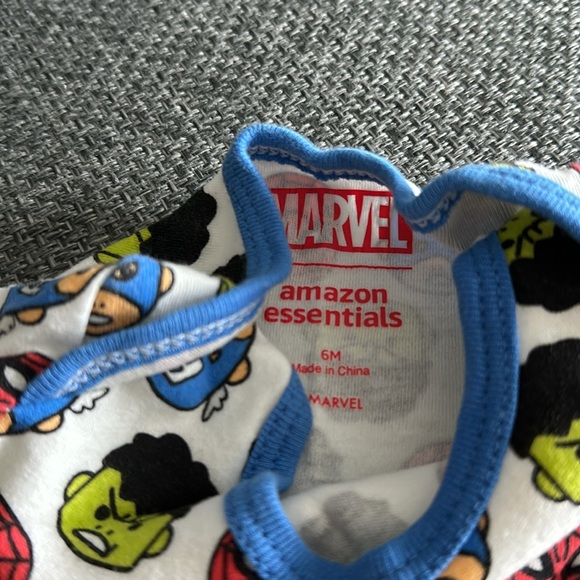 Marvel Amazon Essentials baby pajamas, set of 3, size 6 months - Picture 5 of 6